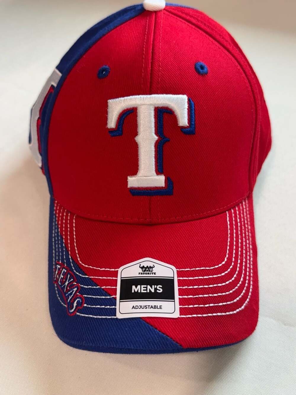 Texas Rangers MLB Red Blue Baseball Cap Embroidered Adjustable New